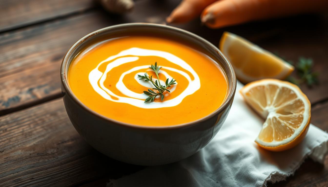 Carrot, Ginger & Coconut Soup