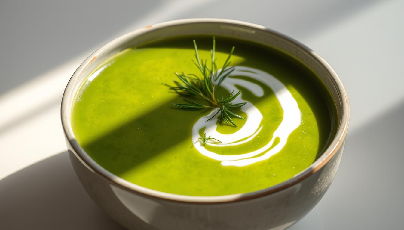 Detox Green Pea & Spinach Soup