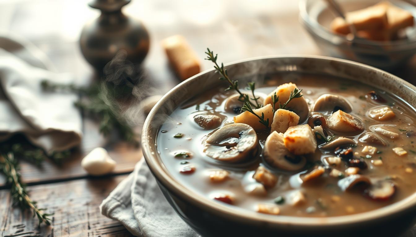 Garlic & Mushroom Immune Boosting Soup