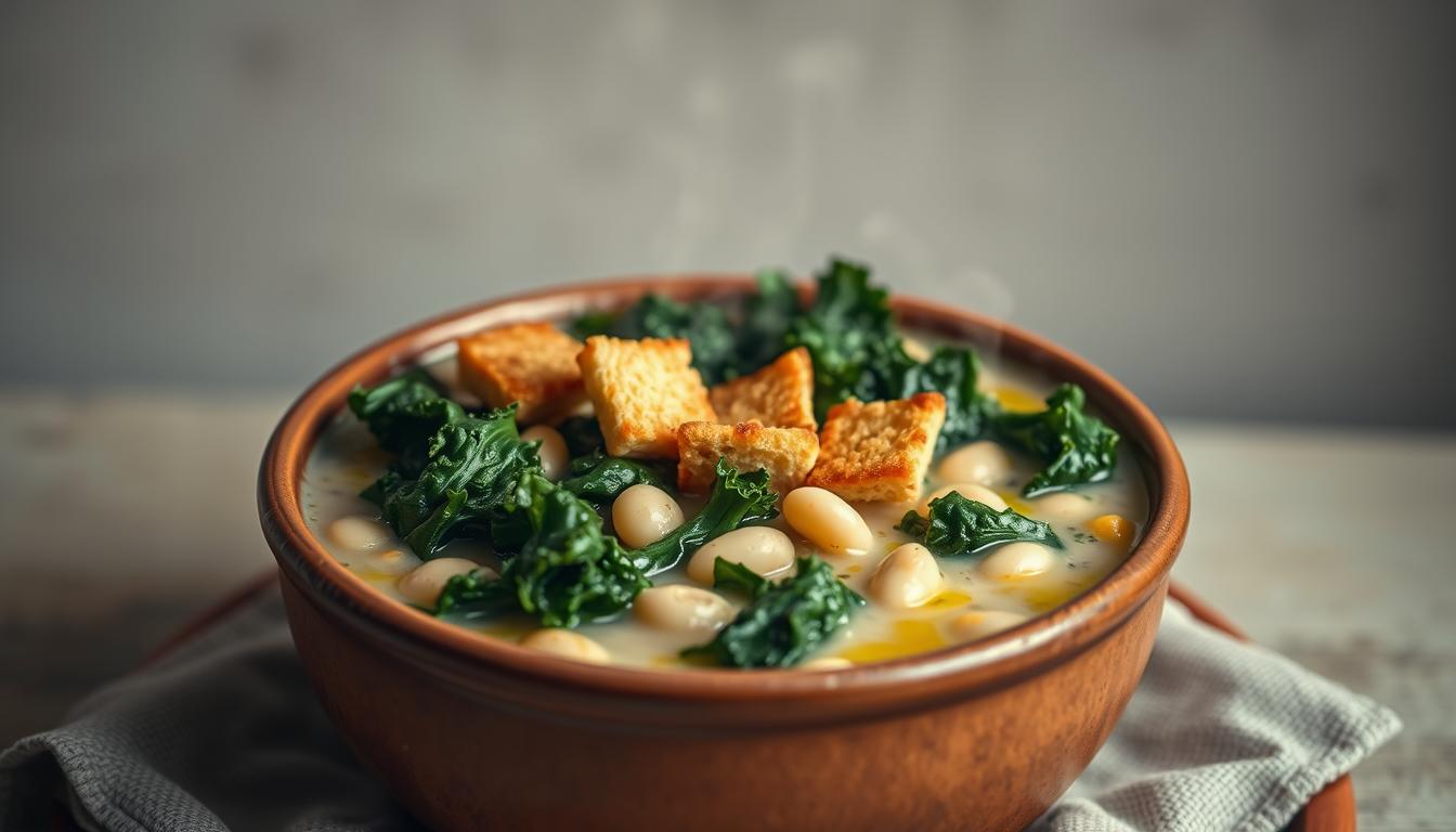 Kale, White Bean & Garlic Soup