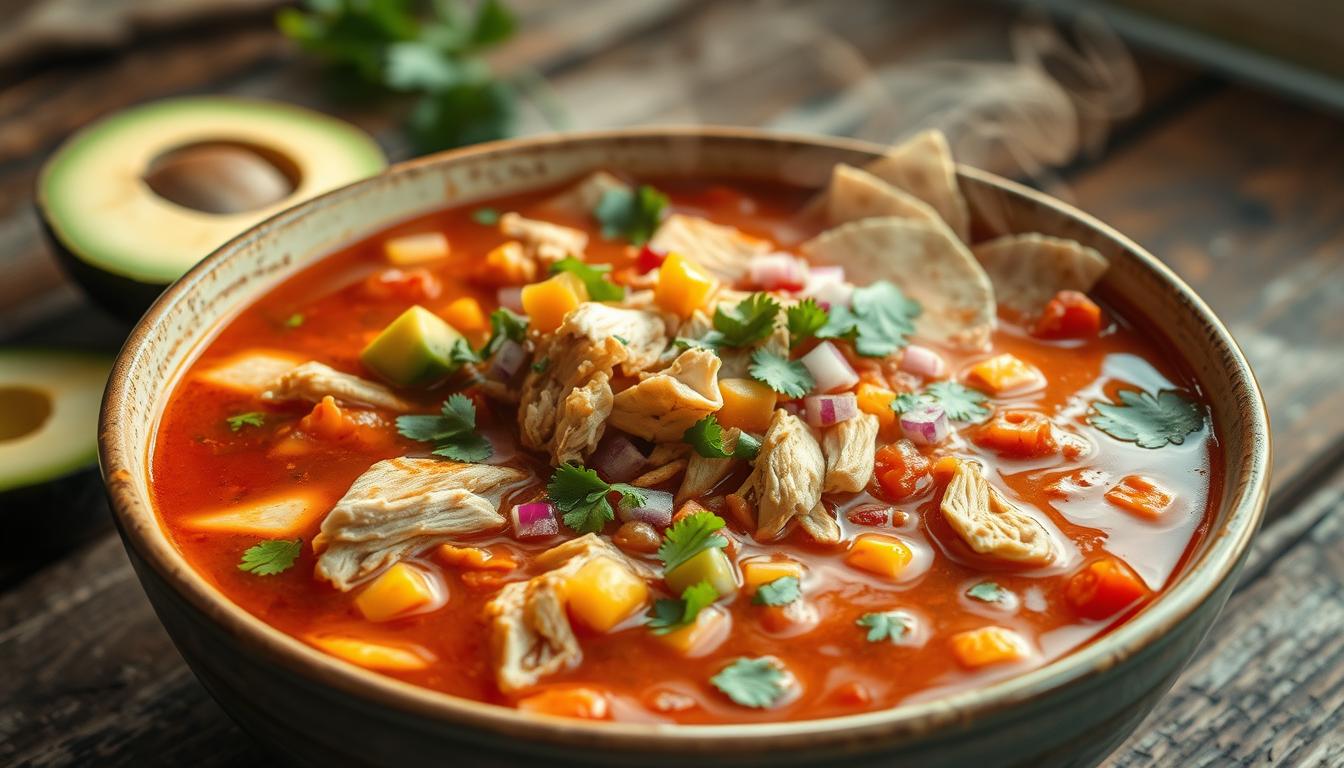 Slow Cooker Chicken Tortilla Soup