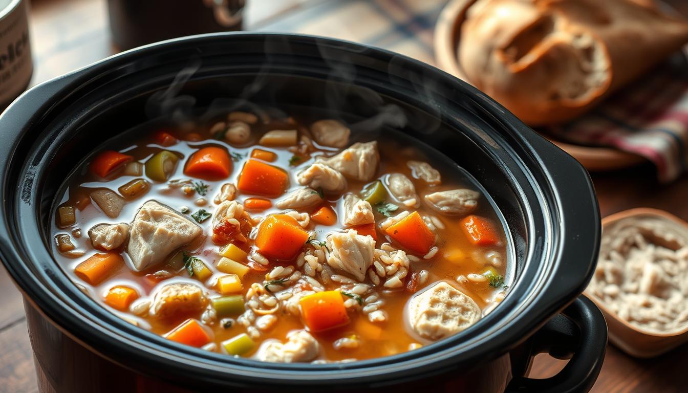 Slow Cooker Chicken & Wild Rice Soup