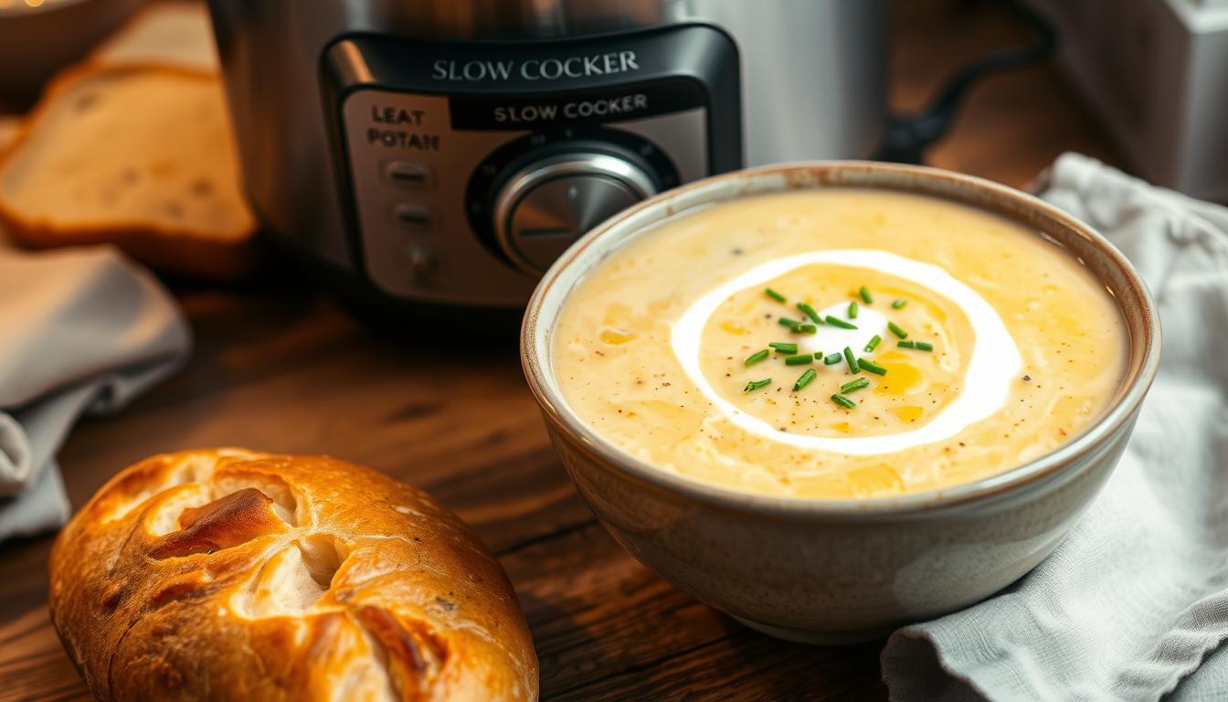 Slow Cooker Leek & Potato Soup