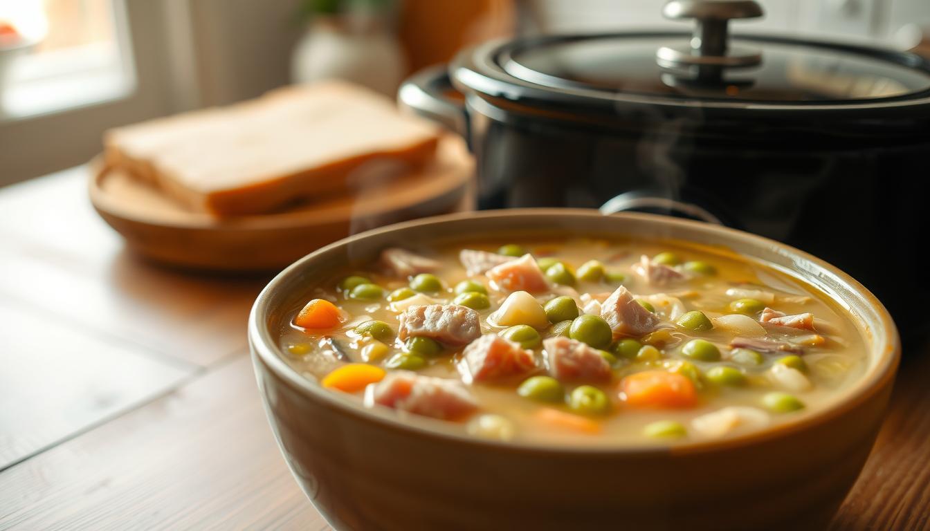 Slow Cooker Split Pea & Ham Soup