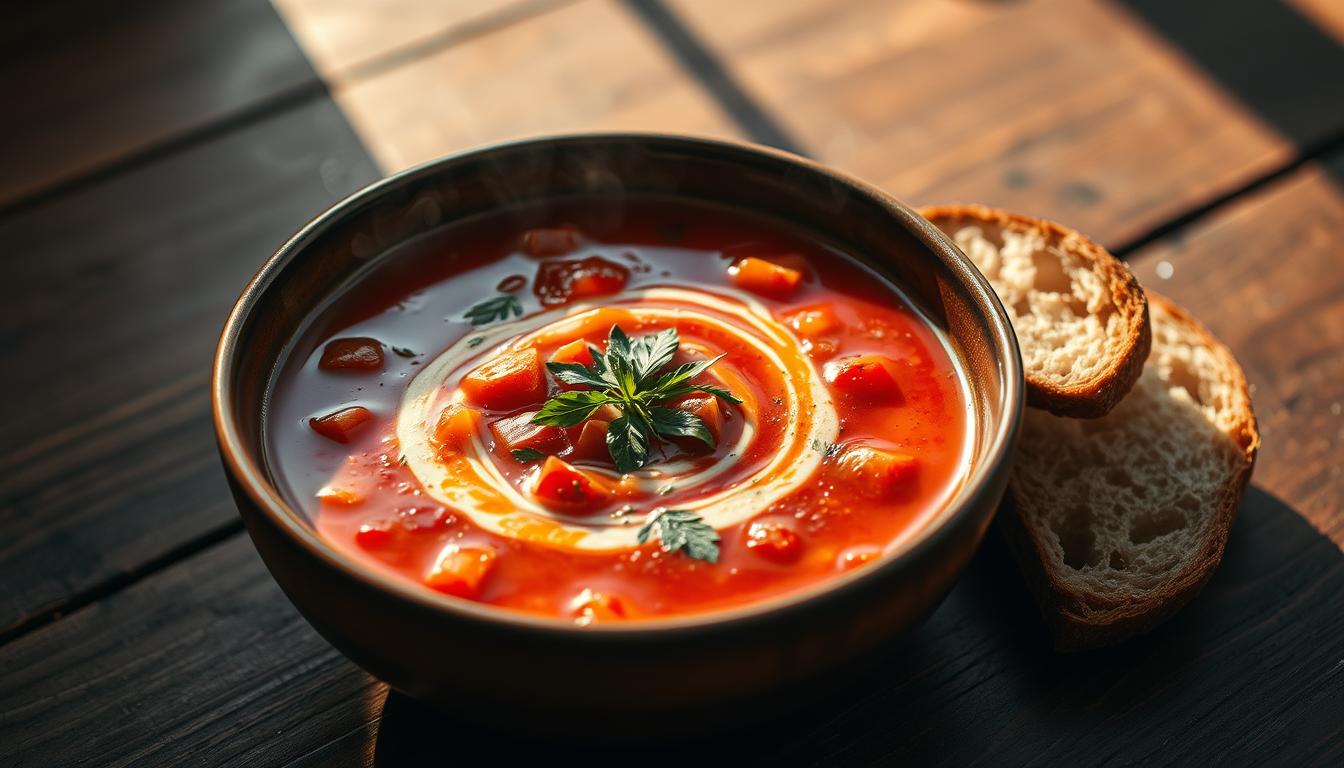 Slow Cooker Tomato & Red Pepper Soup