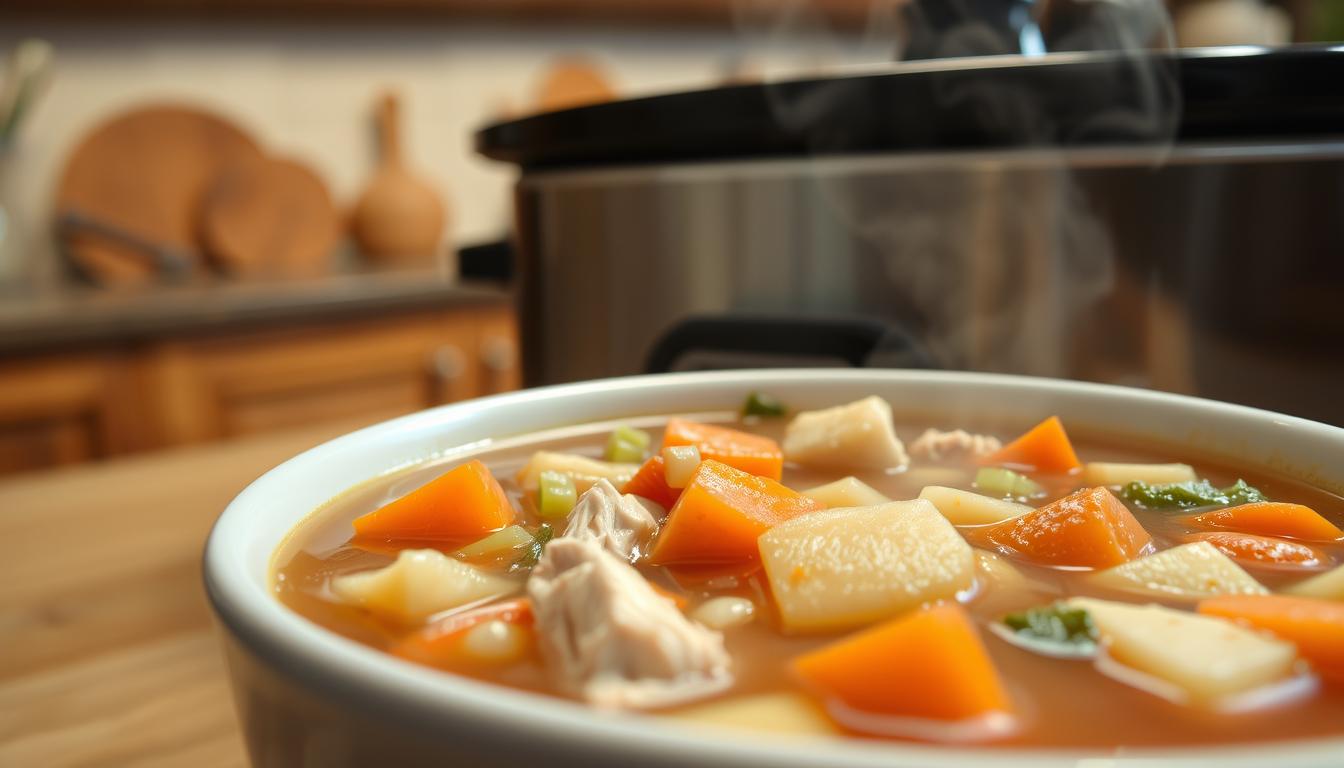 Slow Cooker Turkey & Vegetable Soup