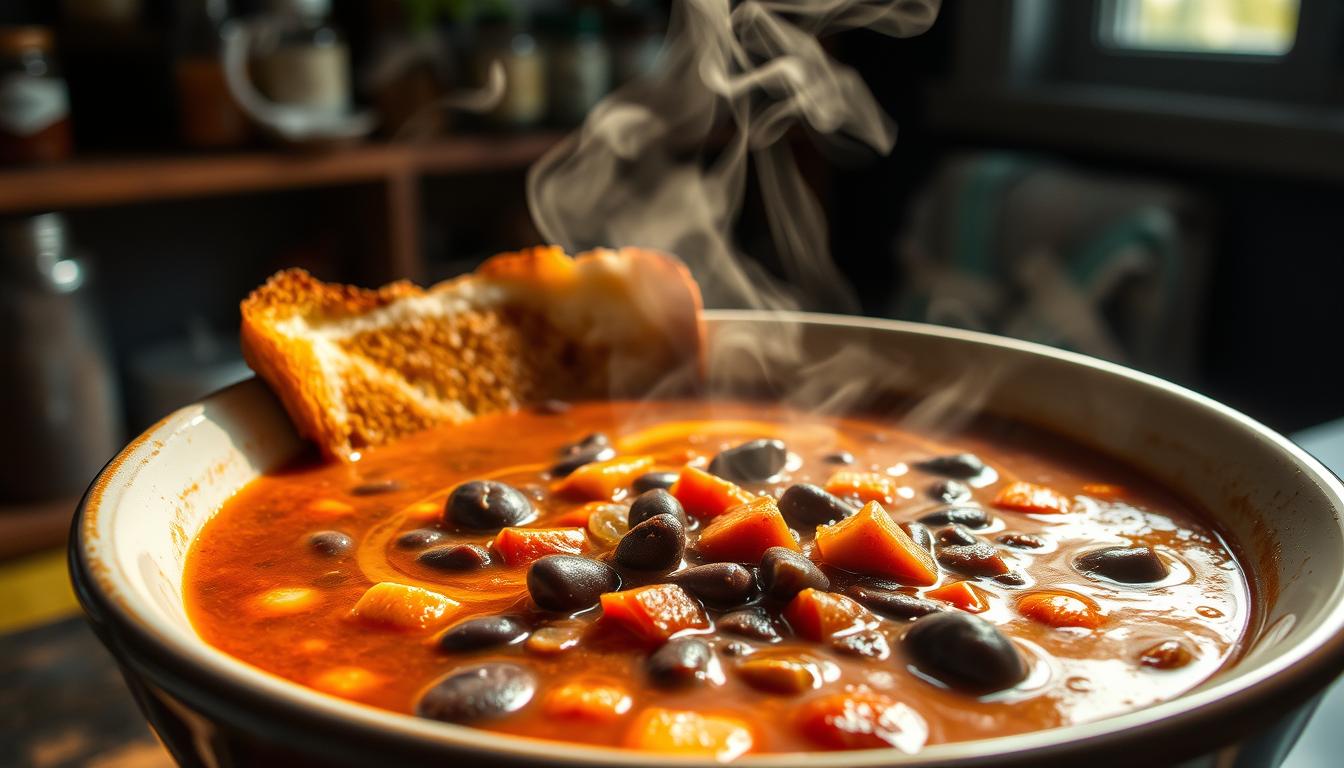 Smoky Black Bean & Tomato Soup