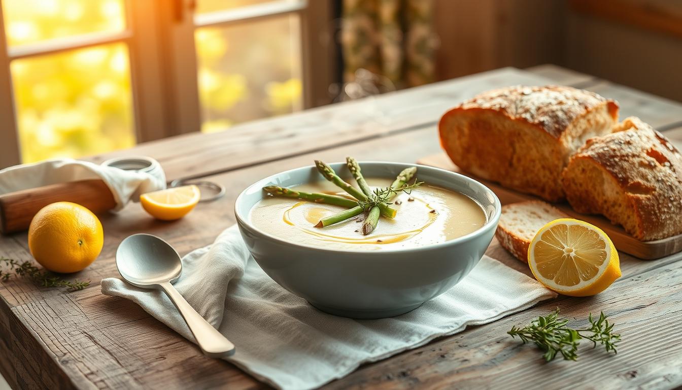 Spring Asparagus & Lemon Soup