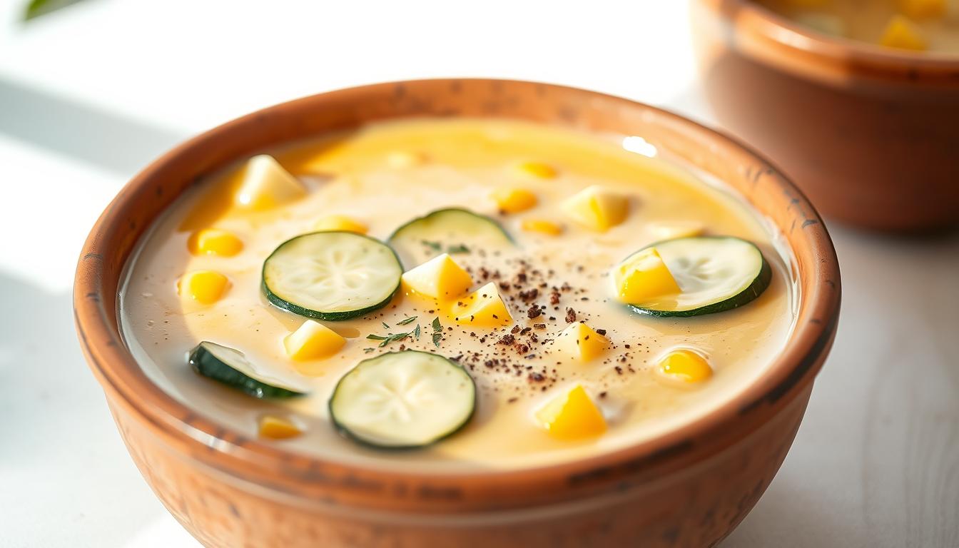 Summer Corn & Zucchini Soup