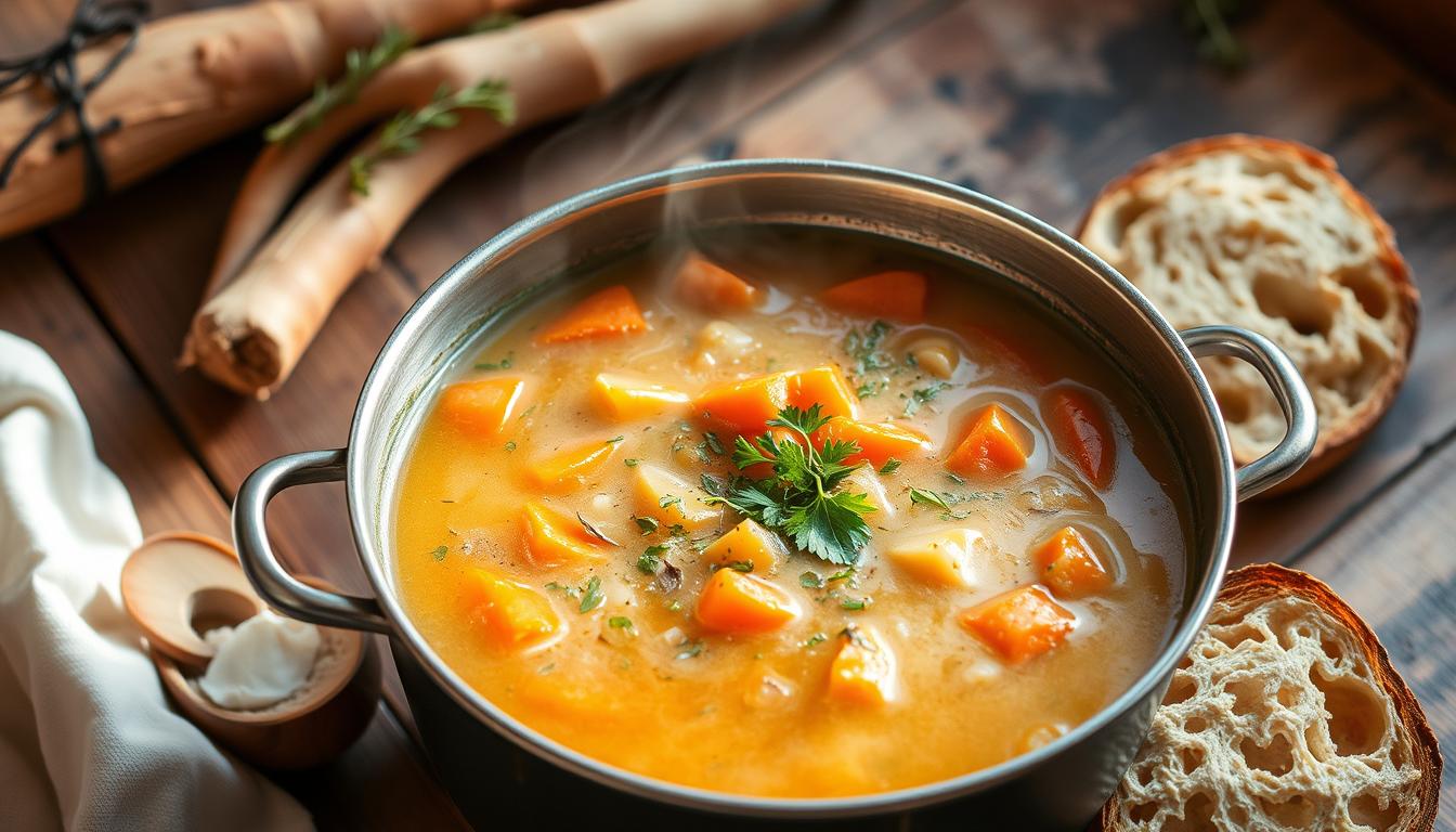 carrot and parsnip soup