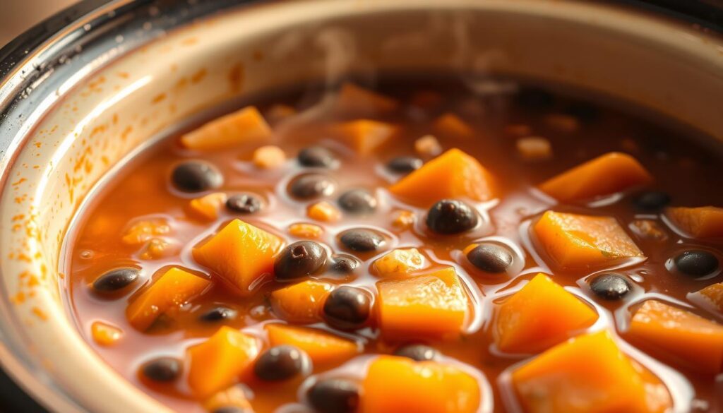 Sweet Potato & Black Bean soup