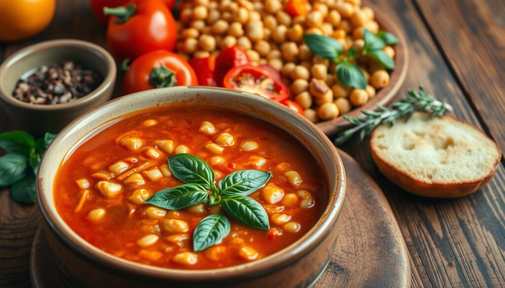 tomato and chickpea soup