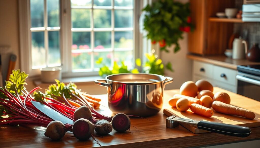 Carrot Soup Recipe kitchen equipment for root vegetable soup