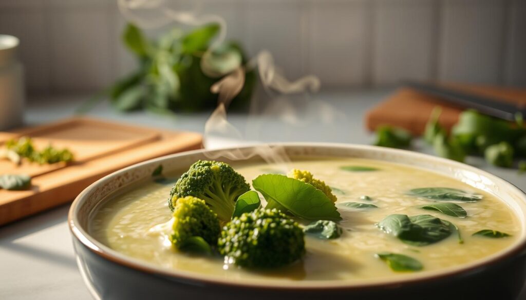 broccoli and spinach soup - nutritious soup