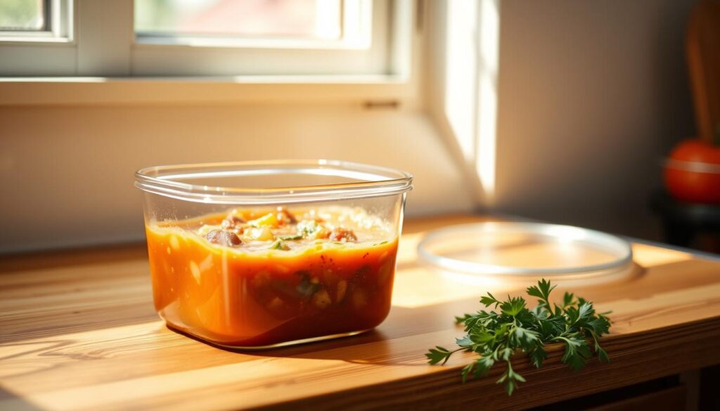 Zucchini Soup - storing leftover soup