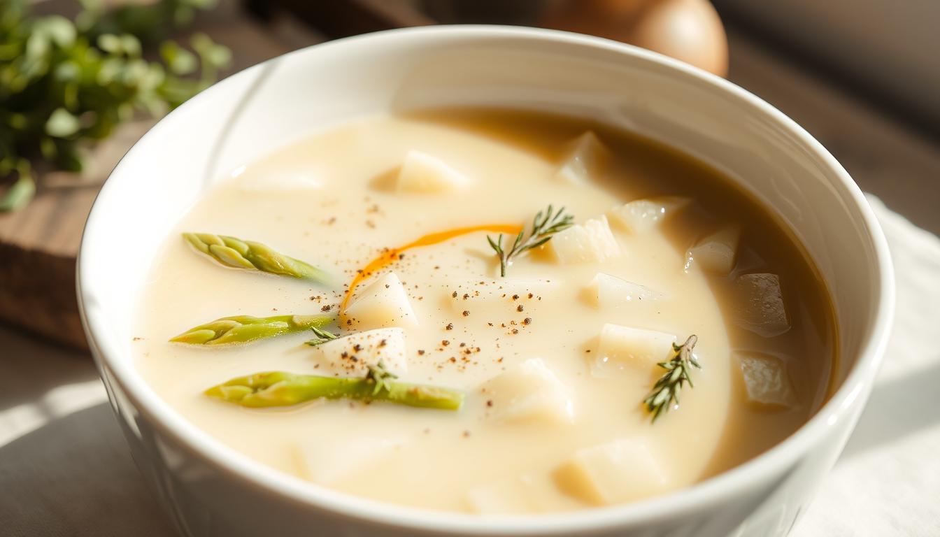 Creamy Asparagus & Potato Soup (Spring)