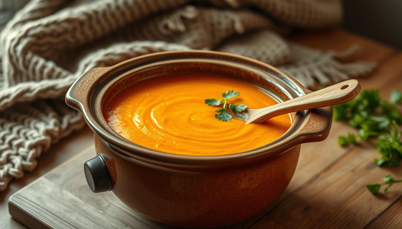 Slow Cooker Carrot & Coriander Soup