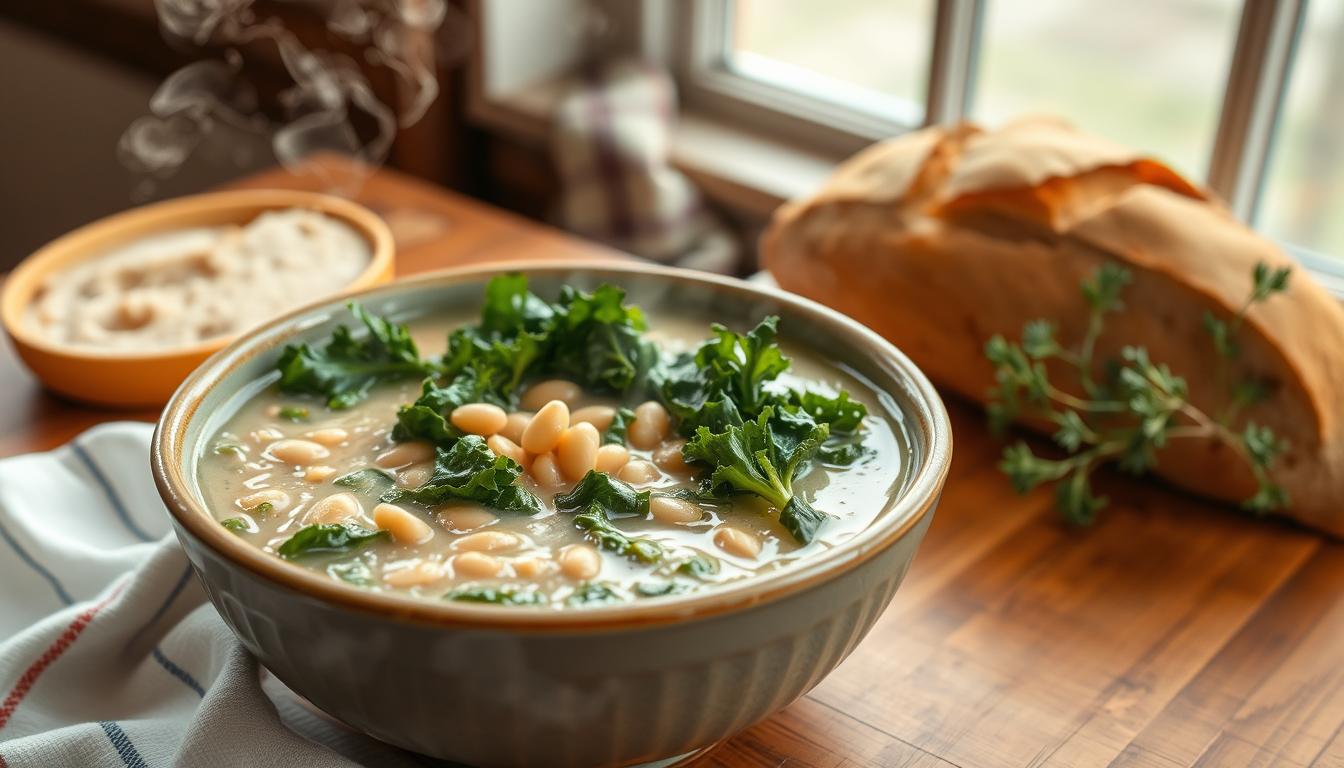 Slow Cooker White Bean & Kale Soup