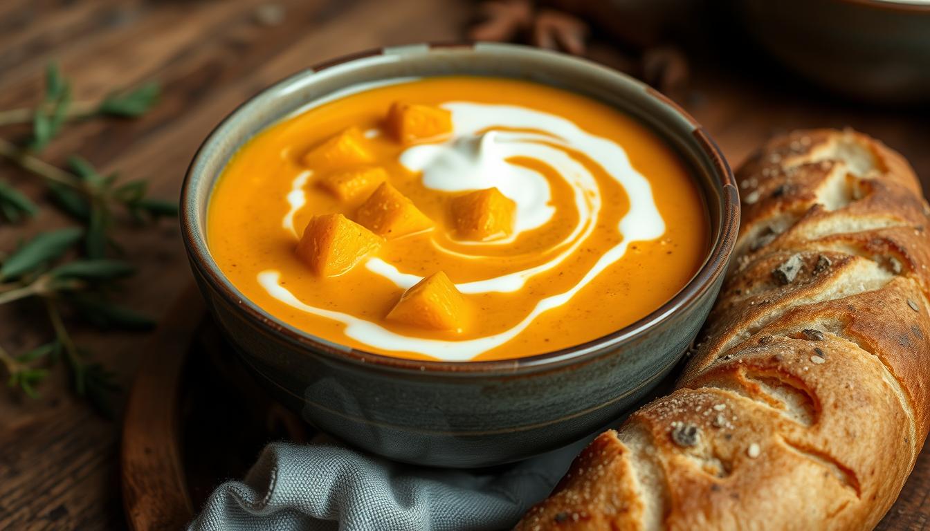 Spicy Roasted Butternut Squash Soup